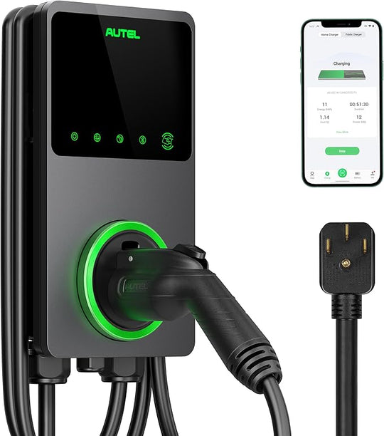 AUTEL MaxiCharger AC Elite 40A Level 2 EV Charger – NEMA 14-50, J1772 in Holster