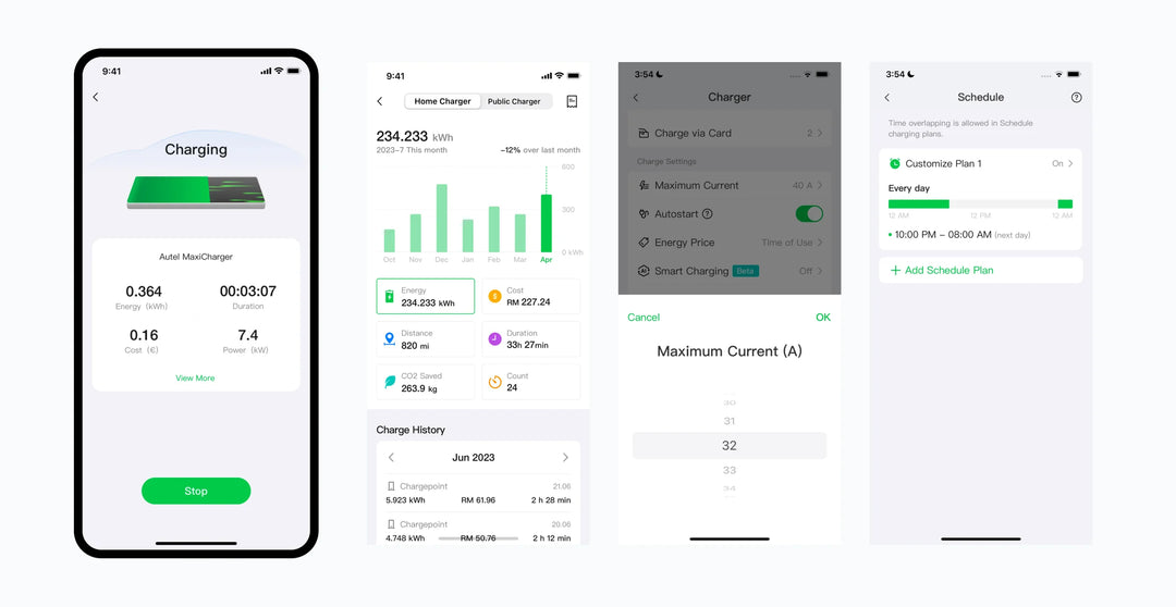 AUTEL AC Elite 80A Level 2 EV Charger – Hardwired, J1772 (No Screen, Holster)