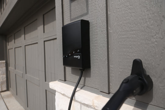 Emporia Pro Level 2 EV Charger (Black) - Hardwired w/ J1772 connector