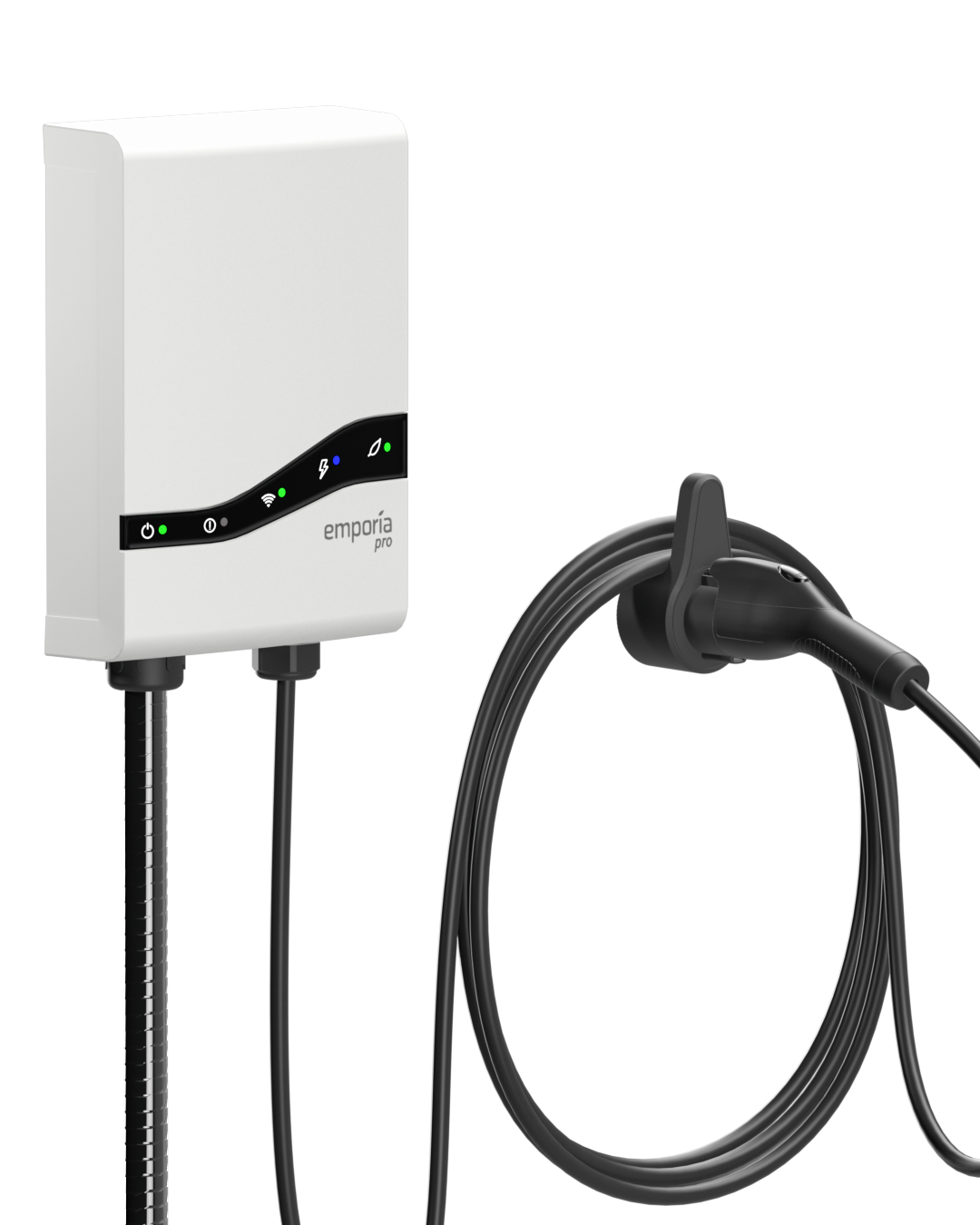 Emporia Pro Level 2 EV Charger (White) -NEMA 14-50 - J1772 connector