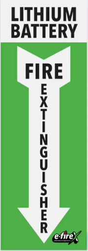 E-FireX 9- Liter Lithium Extinguisher – Advanced Encapsulm Battery Fire Extinguisher Technology with Eco-Friendly, Non-Toxic, and Non-Conductive Agent