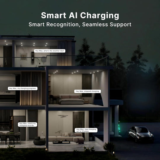 AUTEL MaxiCharger AC Elite 50A Level 2 EV Charger – Hardwired, J1772 (12kW)