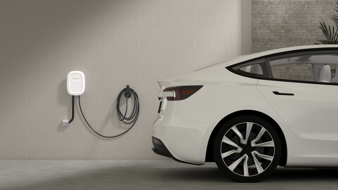 Emporia Level 2 EV Charger (White) 48A – Hardwired w/ J1772 connector