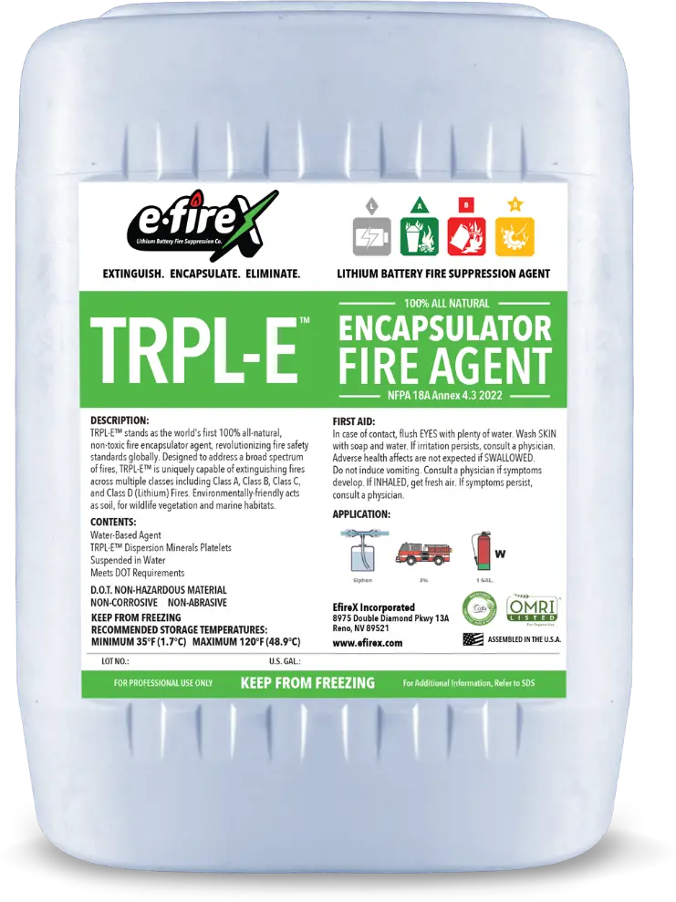 E-fireX 5 gallon Fire Extinguisher tote