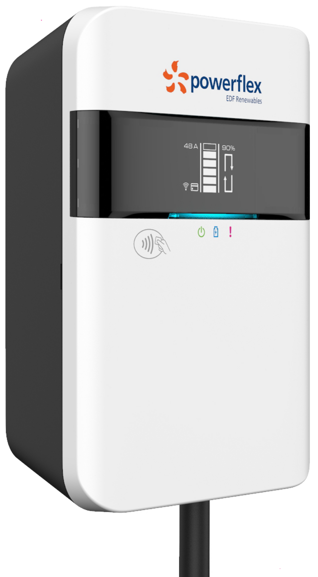 LiteOn Level 2 EV Charger Bundle – 4× 48A Single-Port w/ POS, 25-ft Cables, 4× 6-ft Pedestals + 1Yr PowerFlex