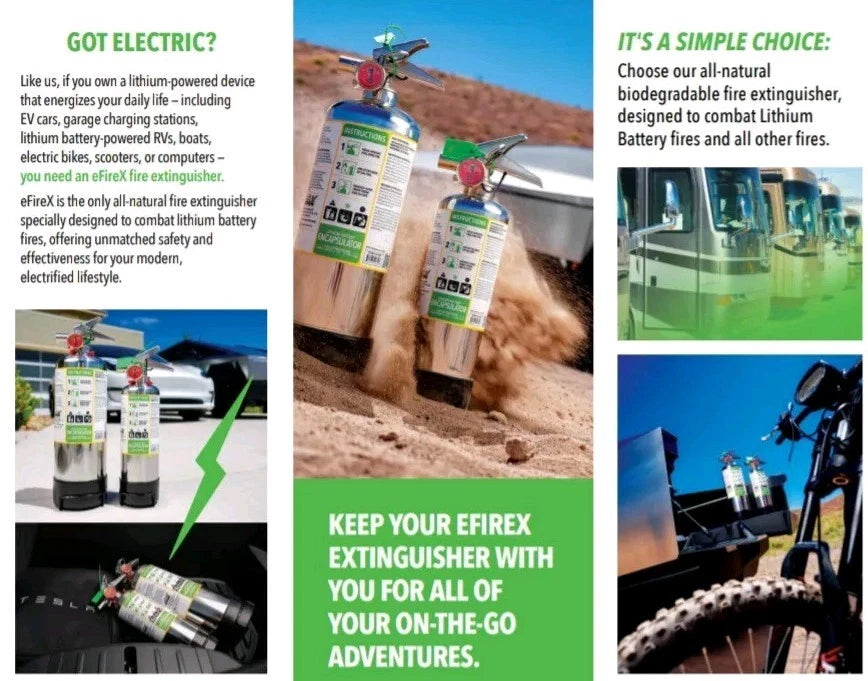 E-FireX 9- Liter Lithium Extinguisher – Advanced Encapsulm Battery Fire Extinguisher Technology with Eco-Friendly, Non-Toxic, and Non-Conductive Agent