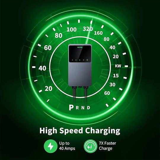 AUTEL MaxiCharger AC Elite 40A Level 2 EV Charger – NEMA 14-50, J1772 (Separate Holster)