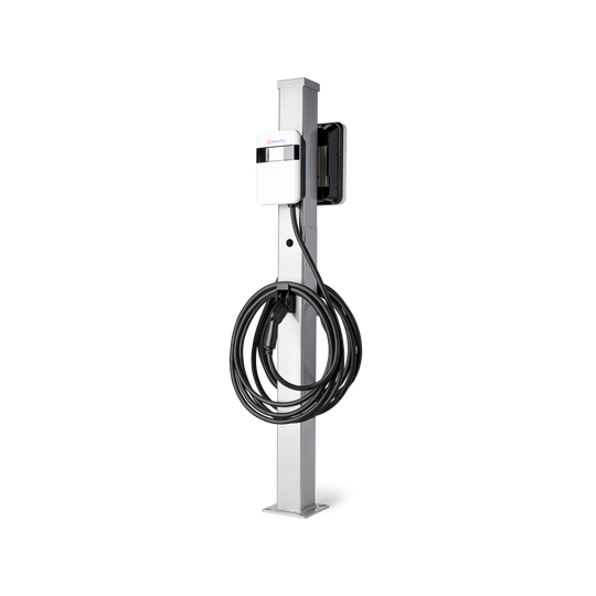 LiteOn Level 2 EV Charger Bundle – 4× 48A Dual-Port w/ POS, 25-ft Cables, 2× 6-ft Pedestals + 1Yr PowerFlex