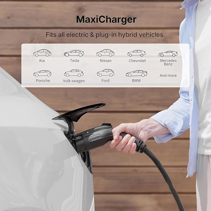 AUTEL MaxiCharger AC Elite 50A Level 2 EV Charger – Hardwired, J1772 (Separate Holster)