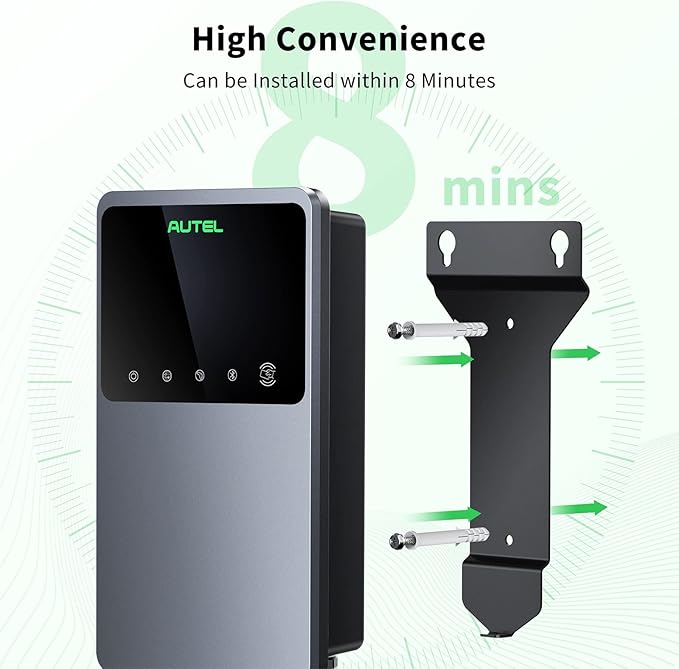 AUTEL MaxiCharger AC Elite 40A Level 2 EV Charger – NEMA 14-50, J1772 (Separate Holster)