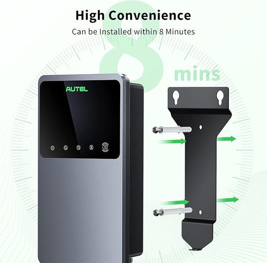 AUTEL MaxiCharger AC Elite 50A Level 2 EV Charger – Hardwired, J1772 (Separate Holster)