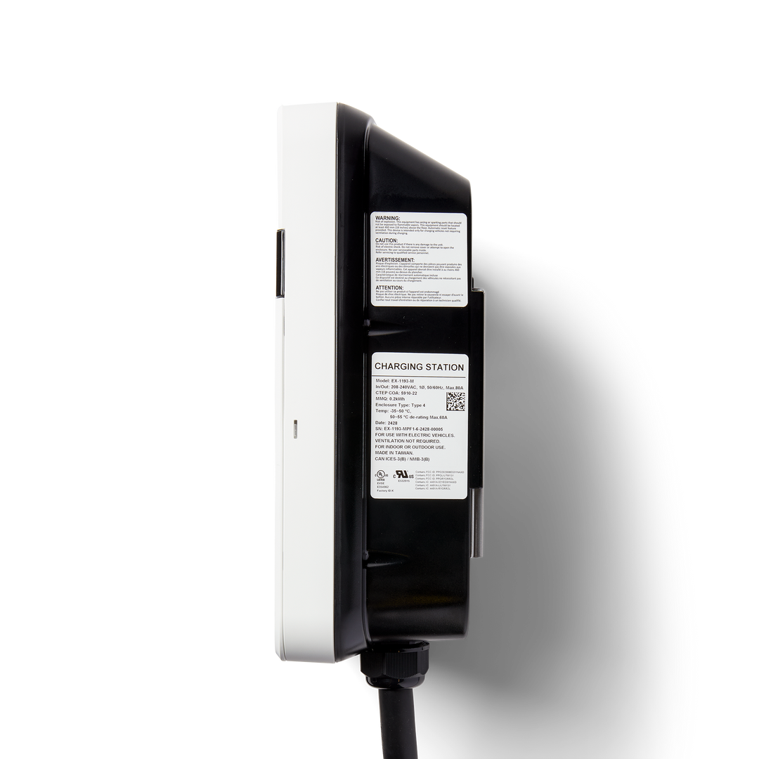 LiteOn Level 2 EV Charger Bundle – 4× 80A Wall-Mounted Units, 25-ft Cables, LTE-Enabled, ISO Ready + 1-Year PowerFlex