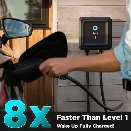 EVIQO 40 Amp Level 2 EV Charger - Wall Charger with J1772 Connector