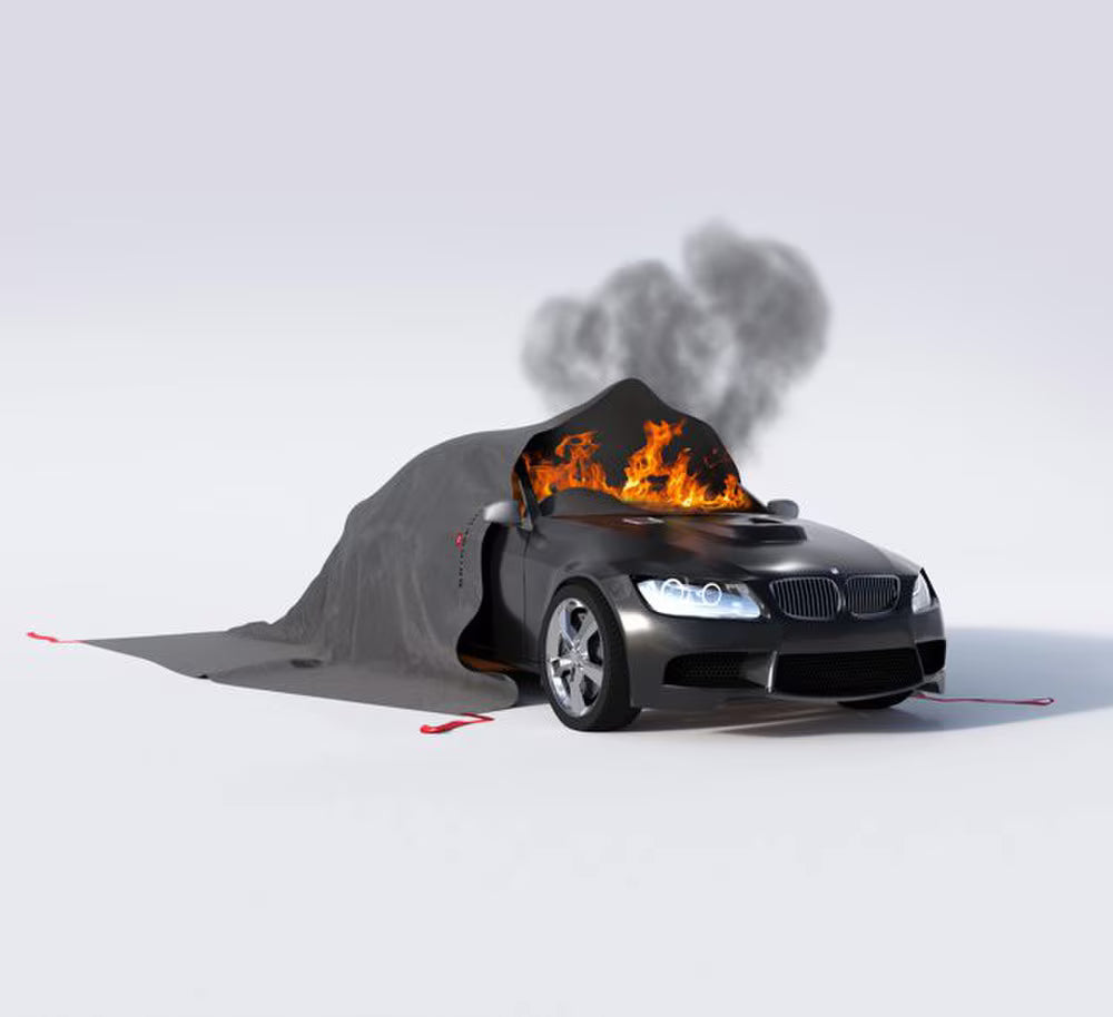 Bridgehill Car Fire Blanket - Single Use