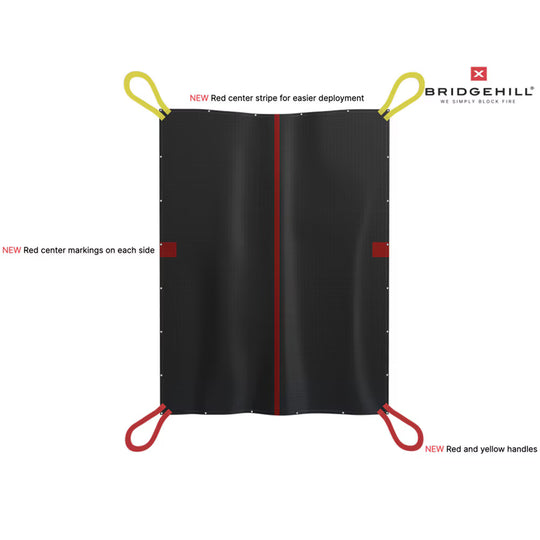 Bridgehill Car Fire Blanket Pro X- XL - Reusable