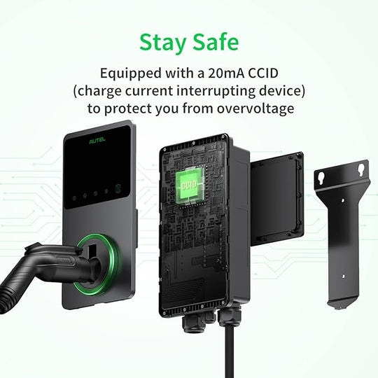 AUTEL MaxiCharger AC Elite 50A Level 2 EV Charger – Hardwired, J1772 (12kW)