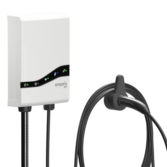 Emporia Pro Level 2 EV Charger (White) - Hardwired - NACS/Tesla
