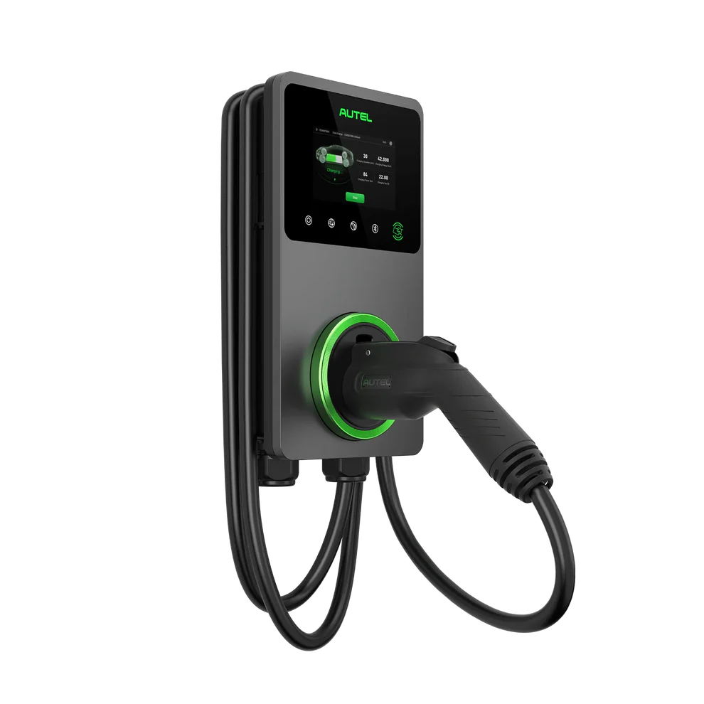 Autel AC Elite Commercial 50A Level 2 EV Charger with Touch Screen in Holster