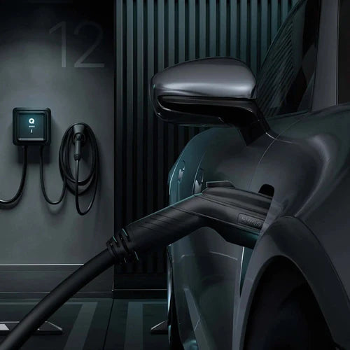 EVIQO EV Charger Level 2-48 Amp EV Charger Hardwired, J1772 Connector  25' Cord