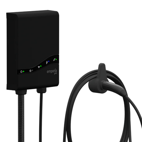 Emporia Pro Level 2 EV Charger (Black) - Hardwired - NACS/Tesla